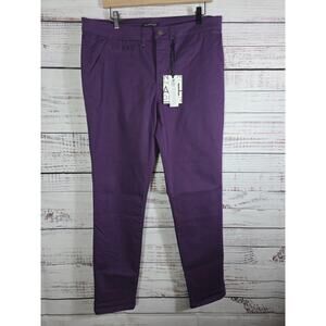 Hawthorne Women's Purple Slim Ankle Pants Size 16 NWT